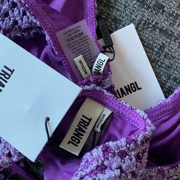 TRIANGL Purple Cora Alina Crochet Bikini Set - Picture 3 of 8